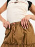 Basic Pleasure Mode solstice tiered maxi skirt in chocolate