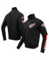 Фото #1 товара Men's Black Detroit Red Wings Classic Chenille Full-Zip Track Jacket