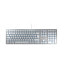 Фото #1 товара Cherry KC 6000 Slim - Full-size (100%) - Wired - USB - Silver - White