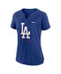 Фото #3 товара Women's Royal Los Angeles Dodgers Pure Pride Boxy Performance Notch Neck T-shirt