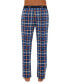 ფოტო #3 პროდუქტის Men's 2-Pk. Plaid Straight-Leg Pajama Pants + Jogger