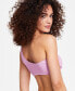 Фото #2 товара Juniors' One-Shoulder Side-Shirred Bikini Top, Created For Macy's