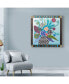 Lynn Hughes 'Full Bloom In Color' Canvas Art - 14" x 14"