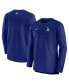 Фото #2 товара Men's Royal Los Angeles Dodgers Authentic Collection Game Time Performance Half-Zip Top