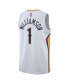 Фото #3 товара Men's Zion Williamson White New Orleans Pelicans Swingman Jersey - Association Edition