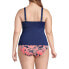 Фото #6 товара Plus Size V-Neck Wrap Wireless Tankini Swimsuit Top
