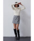 ფოტო #2 პროდუქტის Women's Lyla Brushed Tweed Mini Skirt