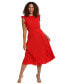 Фото #1 товара Women's Smocked-Waist Ruffle Midi Dress