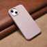 Фото #14 товара Чехол из натуральной кожи ICARER для iPhone 14 розовый