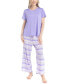 ფოტო #1 პროდუქტის Women's 2-Pc. Short-Sleeve Pajamas Set