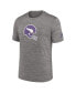 Фото #3 товара Men's Heather Charcoal Minnesota Vikings Classic Sideline Performance T-shirt