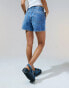 Фото #12 товара ASOS DESIGN denim dad short in light wash blue