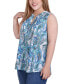 Фото #3 товара Plus Size Sleeveless Pintucked Blouse