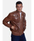 Фото #3 товара Men's Fashion Leather Jacket, Crocodile Whiskey