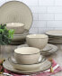 Gia 24 Piece Stoneware Dinnerware Set, Service for 6