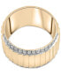 Diamond Wide Textured Statement Ring (1/3 ct. t.w.) in Gold Vermeil, Created for Macy's