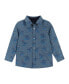 ფოტო #3 პროდუქტის Toddler/Child Boys Skateboarding Dino Chambray Button-down Set