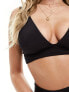 Фото #3 товара ASOS DESIGN Maya mix and match sleek plunge bikini top in black