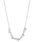ფოტო #1 პროდუქტის Silver-Tone Crystal Frontal Necklace, 16" + 2" extender, Created for Macy's