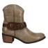 Фото #1 товара Roper Mae Round Toe Cowboy Booties Womens Beige Casual Boots 09-021-1557-2053