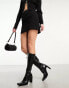 Фото #1 товара Jeffrey Campbell C-E-O heeled knee boot in black