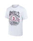 Фото #3 товара Men's Darius Rucker Collection by White California Angels Cooperstown Collection Distressed Rock T-shirt
