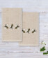 Фото #2 товара Textiles Bee Dance Embroidered Luxury 100% Turkish Cotton Hand Towels, Set of 2, 30" x 16"