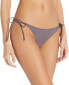 Фото #1 товара Volcom 264557 Women's Simply Solid Skimpy Bikini Bottom Steel Purple Size Large