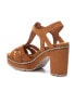 Фото #6 товара Women's Suede Heeled Platform Sandals By