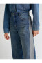 Фото #31 товара Normal Bel Bol Kot Pantolon Çift Renkli Cepli Pamuklu - Loose Straight Fit Jean