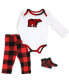 ფოტო #1 პროდუქტის Baby Boys or Baby Girls Buffalo Plaid Bodysuit, Pants and Socks, 3 Piece Set