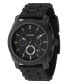 ფოტო #1 პროდუქტის Men's Chronograph Machine Black Silicone Strap Watch 45mm