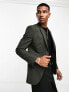 Фото #2 товара ASOS DESIGN super skinny blazer in khaki texture