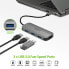 Фото #7 товара USB-концентратор Acer 7in1 Type C Port Hub - Wired - USB 3.2 Gen 2 (3.1 Gen 2) Type-C - 100 W - Silver - MicroSD (TransFlash) - SD - China