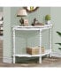 Sturdy & Stylish Console Table Pinewood Frame, MDF Tabletop, Open Shelf