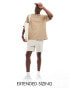 Фото #1 товара ASOS DESIGN essential heavyweight oversized t-shirt 240gsm in beige