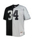 Фото #4 товара Men's Bo Jackson Black, Silver Las Vegas Raiders Big and Tall Split Legacy Retired Player Replica Jersey