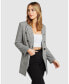 Women Too Cool For Work Plaid Blazer