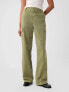 Фото #2 товара Mid Rise Loose Khaki Cargo Pants