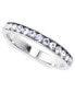 ფოტო #1 პროდუქტის Crystal Eternity Stackable Band in Sterling Silver, Created for Macy's