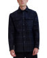 Men's Windowpane Plaid Shirt Jacket