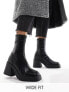 Фото #2 товара ASOS DESIGN Wide Fit Radiate mid-heel boots in black