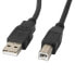 LANBERG CA-USBA-10CC-0005-BK USB-A To USB-B M/M Cable 50 cm