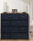 8 Drawer Chest Dresser with Wood Top