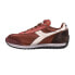 Diadora Equip H Dirty Stone Wash Evo Lace Up Mens Burgundy Sneakers Casual Shoe