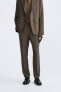 Wool blend suit trousers