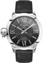 Фото #1 товара Наручные часы Gevril Women's Gandria Black Leather Watch 36mm.