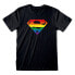 Фото #1 товара HEROES Official Dc Superman Logo Pride short sleeve T-shirt