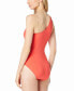 Фото #2 товара Embellished One-Shoulder Underwire One-Piece Swimsuit