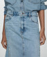 ფოტო #4 პროდუქტის Women's Slit Denim Skirt